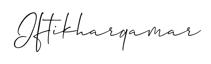 Similarly Allison_Script is the best handwritten signature design. Signature creator online. You can use it as an online autograph creator for name Iftikharqamar. Iftikharqamar signature style 2 images and pictures png