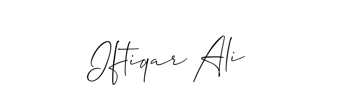 if you are searching for the best signature style for your name Iftiqar Ali. so please give up your signature search. here we have designed multiple signature styles  using Allison_Script. Iftiqar Ali signature style 2 images and pictures png