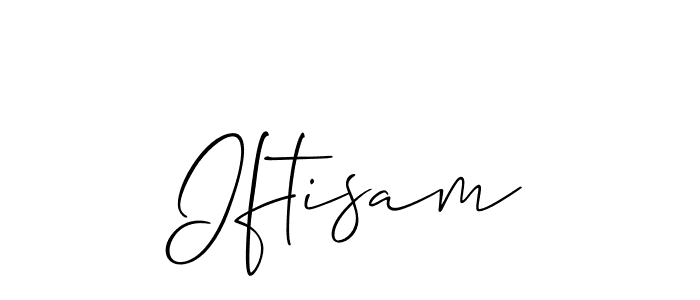 Use a signature maker to create a handwritten signature online. With this signature software, you can design (Allison_Script) your own signature for name Iftisam. Iftisam signature style 2 images and pictures png