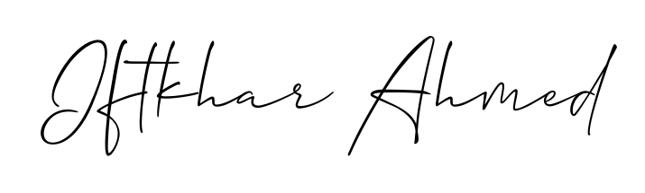 Quickly download Iftkhar Ahmed name signature in high-resolution PNG using Allison_Script style. Ready to insert into PDFs and online applications. Iftkhar Ahmed signature style 2 images and pictures png