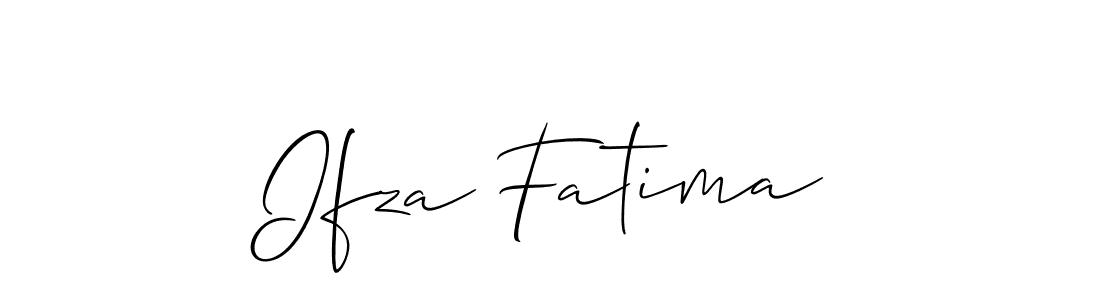 Design your own signature with our free online signature maker. With this signature software, you can create a handwritten (Allison_Script) signature for name Ifza Fatima. Ifza Fatima signature style 2 images and pictures png