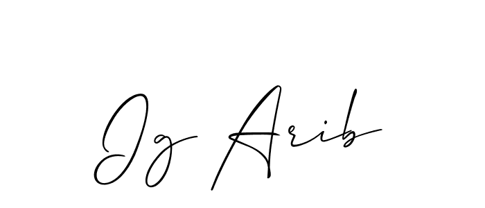 Make a beautiful signature design for name Ig Arib. With this signature (Allison_Script) style, you can create a handwritten signature for free. Ig Arib signature style 2 images and pictures png