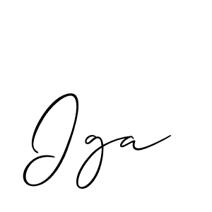 Make a beautiful signature design for name Iga. Use this online signature maker to create a handwritten signature for free. Iga signature style 2 images and pictures png