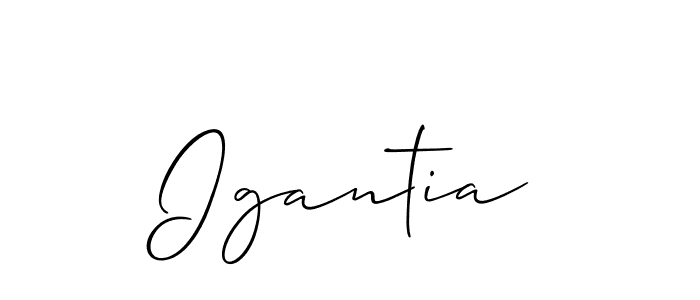 How to Draw Igantia signature style? Allison_Script is a latest design signature styles for name Igantia. Igantia signature style 2 images and pictures png