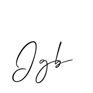 It looks lik you need a new signature style for name Igb. Design unique handwritten (Allison_Script) signature with our free signature maker in just a few clicks. Igb signature style 2 images and pictures png
