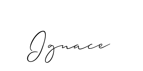 It looks lik you need a new signature style for name Ignace. Design unique handwritten (Allison_Script) signature with our free signature maker in just a few clicks. Ignace signature style 2 images and pictures png