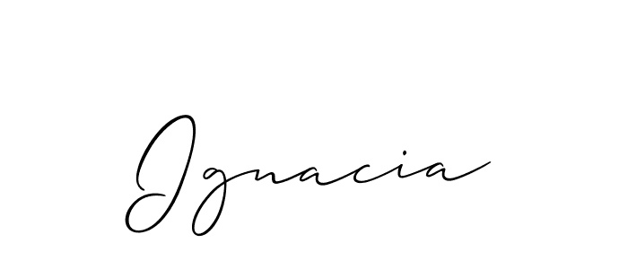 Make a beautiful signature design for name Ignacia. Use this online signature maker to create a handwritten signature for free. Ignacia signature style 2 images and pictures png