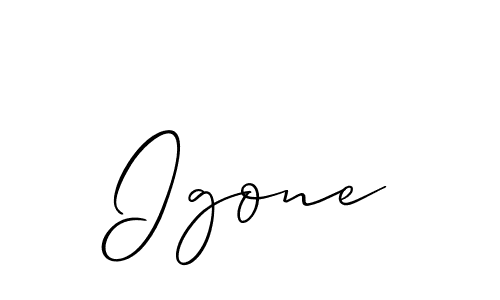 How to Draw Igone signature style? Allison_Script is a latest design signature styles for name Igone. Igone signature style 2 images and pictures png