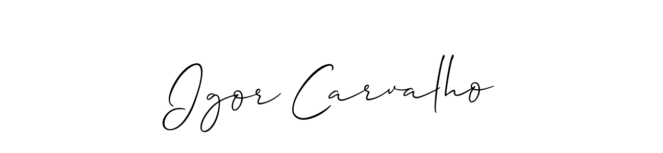 Similarly Allison_Script is the best handwritten signature design. Signature creator online .You can use it as an online autograph creator for name Igor Carvalho. Igor Carvalho signature style 2 images and pictures png