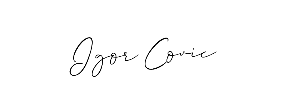 See photos of Igor Covic official signature by Spectra . Check more albums & portfolios. Read reviews & check more about Allison_Script font. Igor Covic signature style 2 images and pictures png