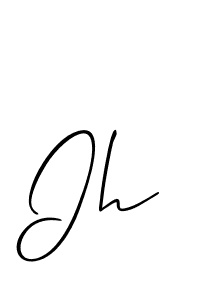 This is the best signature style for the Ih name. Also you like these signature font (Allison_Script). Mix name signature. Ih signature style 2 images and pictures png