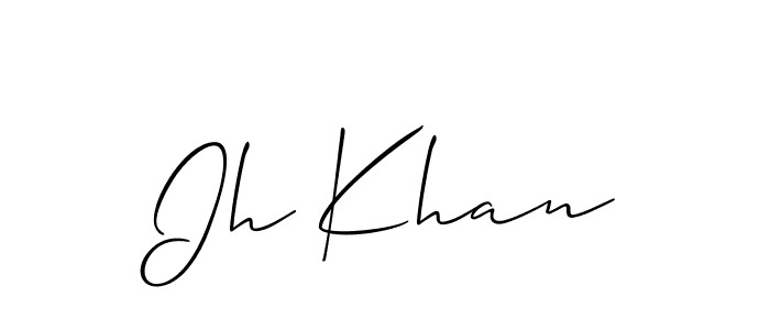 Make a beautiful signature design for name Ih Khan. Use this online signature maker to create a handwritten signature for free. Ih Khan signature style 2 images and pictures png