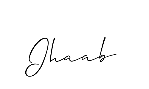 You can use this online signature creator to create a handwritten signature for the name Ihaab. This is the best online autograph maker. Ihaab signature style 2 images and pictures png