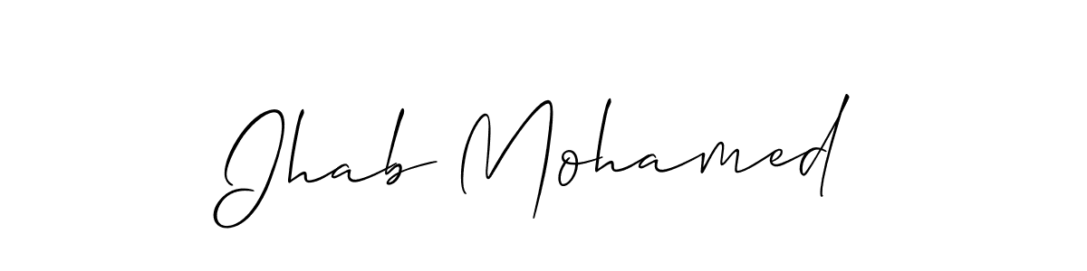 How to Draw Ihab Mohamed signature style? Allison_Script is a latest design signature styles for name Ihab Mohamed. Ihab Mohamed signature style 2 images and pictures png