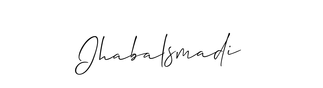 Once you've used our free online signature maker to create your best signature Allison_Script style, it's time to enjoy all of the benefits that Ihabalsmadi name signing documents. Ihabalsmadi signature style 2 images and pictures png