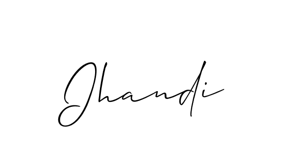 The best way (Allison_Script) to make a short signature is to pick only two or three words in your name. The name Ihandi include a total of six letters. For converting this name. Ihandi signature style 2 images and pictures png