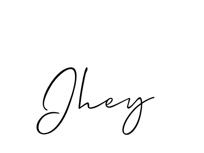 The best way (Allison_Script) to make a short signature is to pick only two or three words in your name. The name Ihey include a total of six letters. For converting this name. Ihey signature style 2 images and pictures png