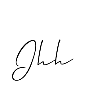 Ihh stylish signature style. Best Handwritten Sign (Allison_Script) for my name. Handwritten Signature Collection Ideas for my name Ihh. Ihh signature style 2 images and pictures png