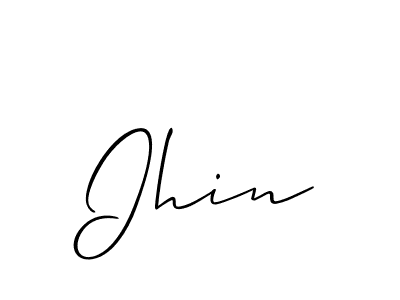 Make a short Ihin signature style. Manage your documents anywhere anytime using Allison_Script. Create and add eSignatures, submit forms, share and send files easily. Ihin signature style 2 images and pictures png