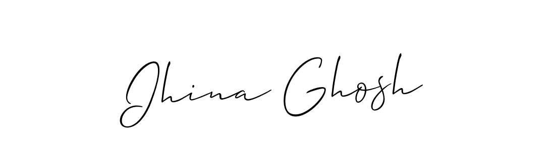 Similarly Allison_Script is the best handwritten signature design. Signature creator online .You can use it as an online autograph creator for name Ihina Ghosh. Ihina Ghosh signature style 2 images and pictures png