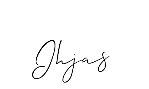 Ihjas stylish signature style. Best Handwritten Sign (Allison_Script) for my name. Handwritten Signature Collection Ideas for my name Ihjas. Ihjas signature style 2 images and pictures png