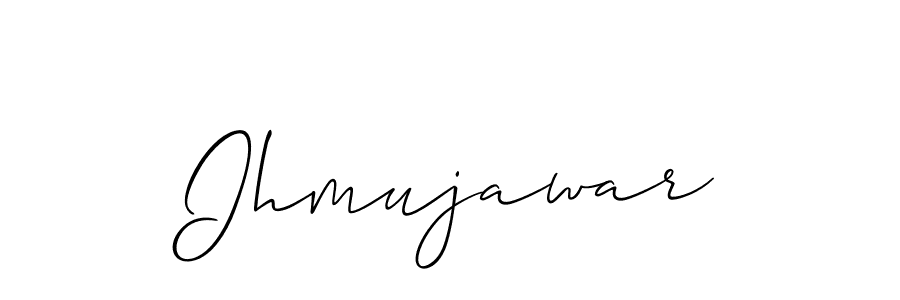It looks lik you need a new signature style for name Ihmujawar. Design unique handwritten (Allison_Script) signature with our free signature maker in just a few clicks. Ihmujawar signature style 2 images and pictures png