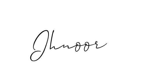 Create a beautiful signature design for name Ihnoor. With this signature (Allison_Script) fonts, you can make a handwritten signature for free. Ihnoor signature style 2 images and pictures png