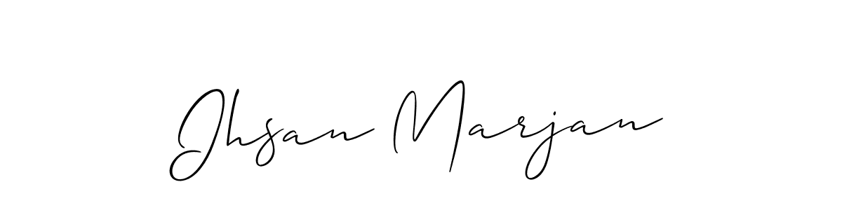 See photos of Ihsan Marjan official signature by Spectra . Check more albums & portfolios. Read reviews & check more about Allison_Script font. Ihsan Marjan signature style 2 images and pictures png