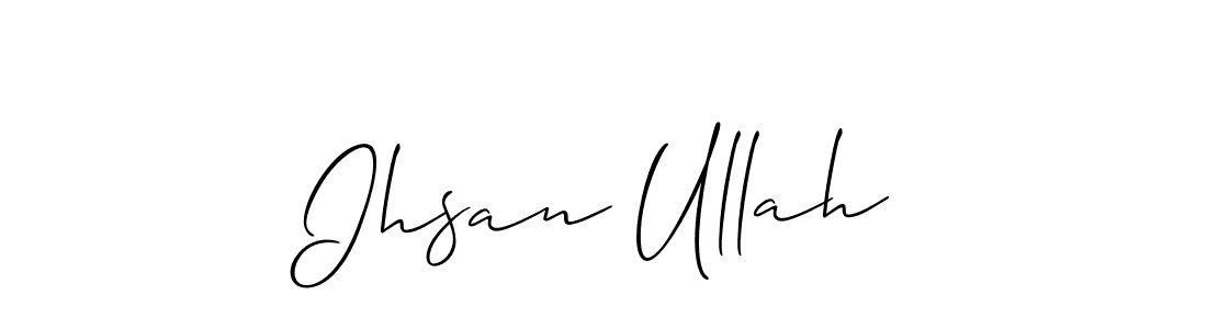 How to Draw Ihsan Ullah signature style? Allison_Script is a latest design signature styles for name Ihsan Ullah. Ihsan Ullah signature style 2 images and pictures png