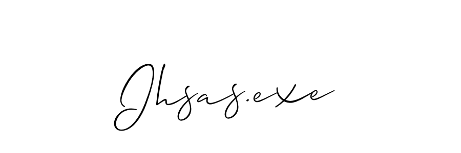 Make a beautiful signature design for name Ihsas.exe. With this signature (Allison_Script) style, you can create a handwritten signature for free. Ihsas.exe signature style 2 images and pictures png