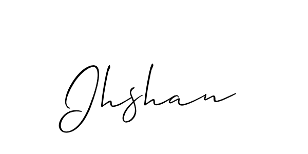 How to make Ihshan signature? Allison_Script is a professional autograph style. Create handwritten signature for Ihshan name. Ihshan signature style 2 images and pictures png
