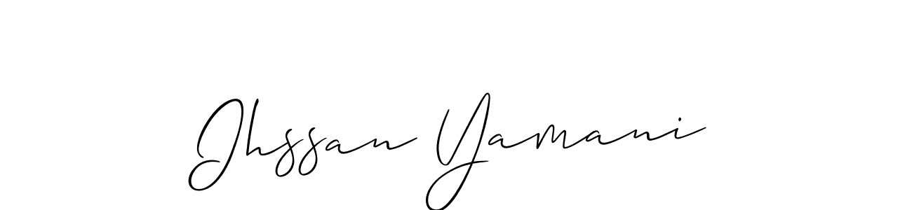 Once you've used our free online signature maker to create your best signature Allison_Script style, it's time to enjoy all of the benefits that Ihssan Yamani name signing documents. Ihssan Yamani signature style 2 images and pictures png