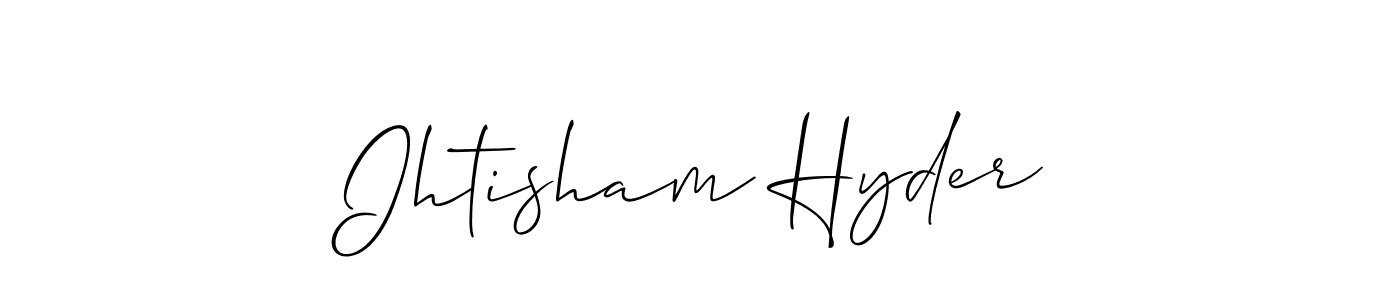 See photos of Ihtisham Hyder official signature by Spectra . Check more albums & portfolios. Read reviews & check more about Allison_Script font. Ihtisham Hyder signature style 2 images and pictures png