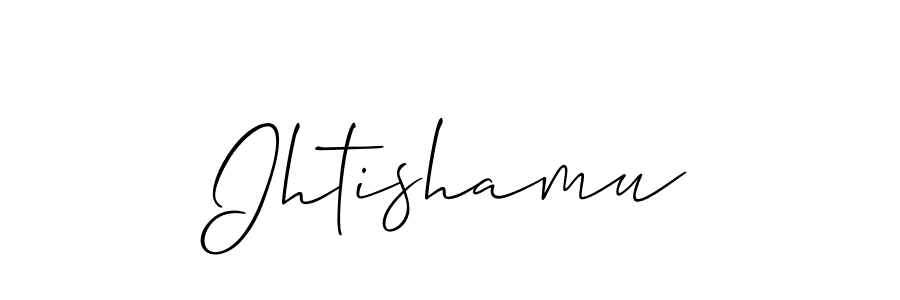 Best and Professional Signature Style for Ihtishamu. Allison_Script Best Signature Style Collection. Ihtishamu signature style 2 images and pictures png