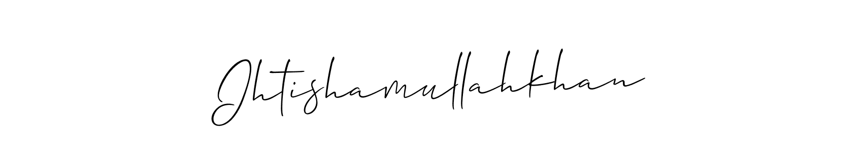 Best and Professional Signature Style for Ihtishamullahkhan. Allison_Script Best Signature Style Collection. Ihtishamullahkhan signature style 2 images and pictures png