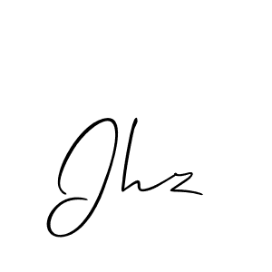 Best and Professional Signature Style for Ihz. Allison_Script Best Signature Style Collection. Ihz signature style 2 images and pictures png