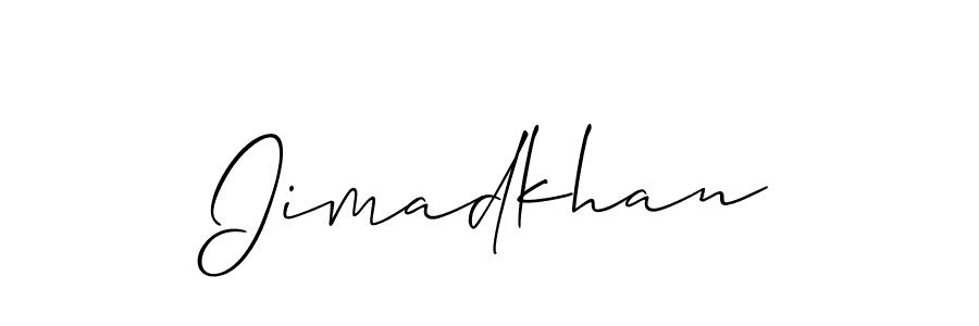 Also You can easily find your signature by using the search form. We will create Iimadkhan name handwritten signature images for you free of cost using Allison_Script sign style. Iimadkhan signature style 2 images and pictures png