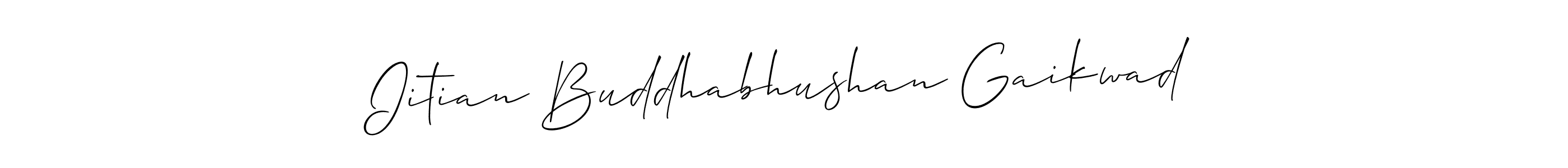 Iitian Buddhabhushan Gaikwad stylish signature style. Best Handwritten Sign (Allison_Script) for my name. Handwritten Signature Collection Ideas for my name Iitian Buddhabhushan Gaikwad. Iitian Buddhabhushan Gaikwad signature style 2 images and pictures png