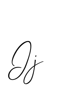 Make a beautiful signature design for name Ij. With this signature (Allison_Script) style, you can create a handwritten signature for free. Ij signature style 2 images and pictures png