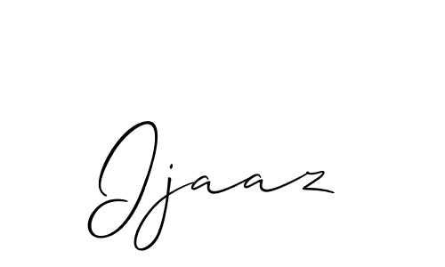 Ijaaz stylish signature style. Best Handwritten Sign (Allison_Script) for my name. Handwritten Signature Collection Ideas for my name Ijaaz. Ijaaz signature style 2 images and pictures png