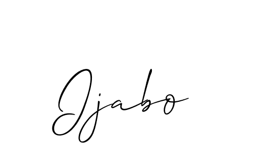 Best and Professional Signature Style for Ijabo. Allison_Script Best Signature Style Collection. Ijabo signature style 2 images and pictures png