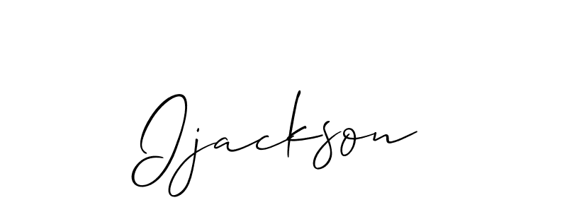 Make a beautiful signature design for name Ijackson. With this signature (Allison_Script) style, you can create a handwritten signature for free. Ijackson signature style 2 images and pictures png