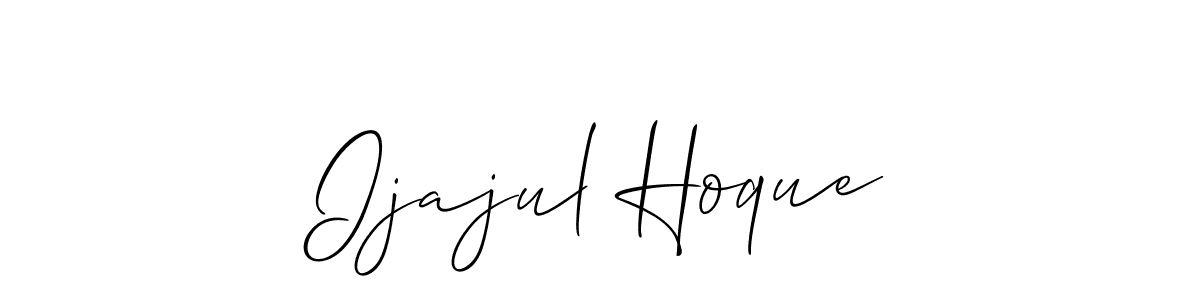 You should practise on your own different ways (Allison_Script) to write your name (Ijajul Hoque) in signature. don't let someone else do it for you. Ijajul Hoque signature style 2 images and pictures png