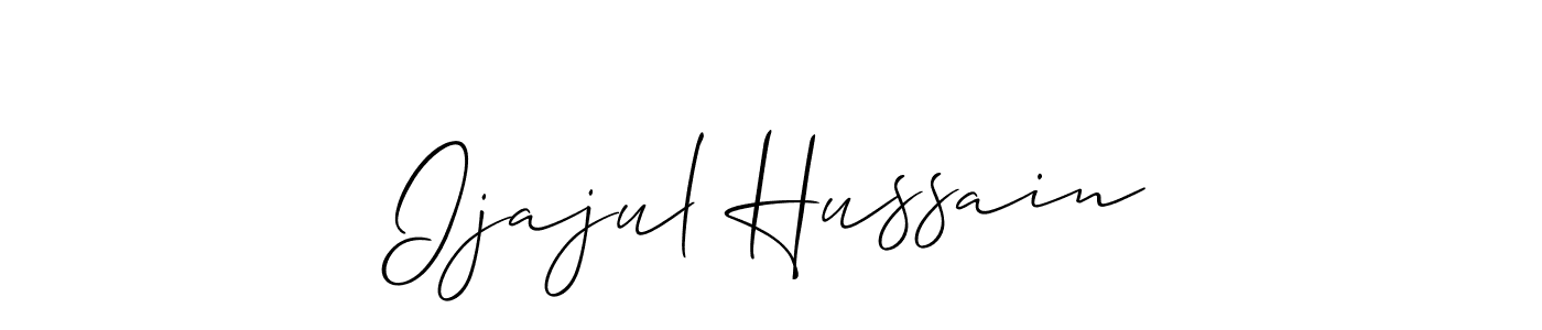 Ijajul Hussain stylish signature style. Best Handwritten Sign (Allison_Script) for my name. Handwritten Signature Collection Ideas for my name Ijajul Hussain. Ijajul Hussain signature style 2 images and pictures png