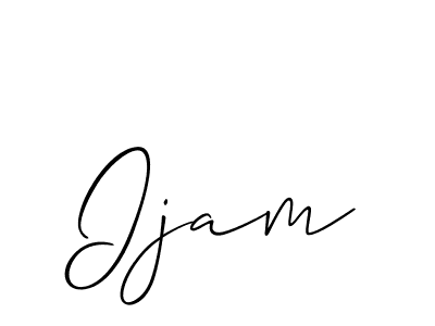 How to make Ijam name signature. Use Allison_Script style for creating short signs online. This is the latest handwritten sign. Ijam signature style 2 images and pictures png