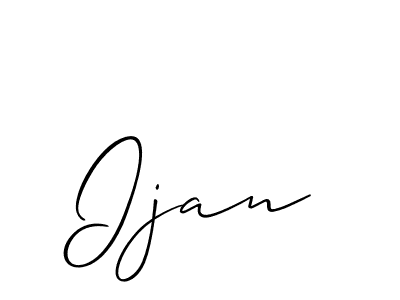 Also You can easily find your signature by using the search form. We will create Ijan name handwritten signature images for you free of cost using Allison_Script sign style. Ijan signature style 2 images and pictures png