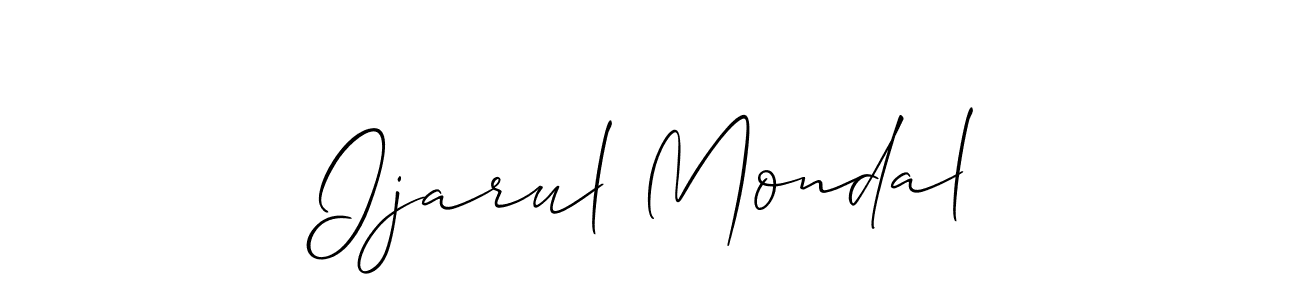 Also we have Ijarul Mondal name is the best signature style. Create professional handwritten signature collection using Allison_Script autograph style. Ijarul Mondal signature style 2 images and pictures png