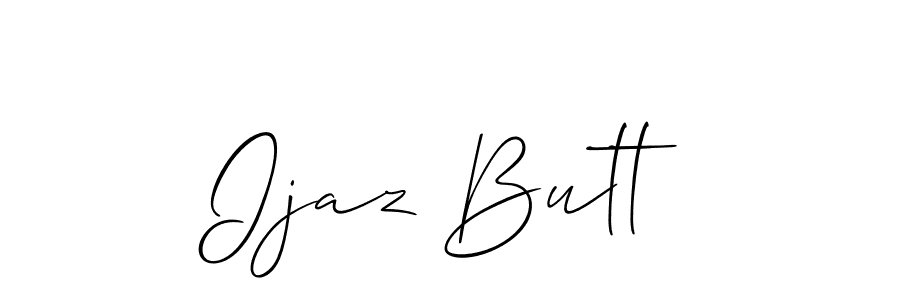 How to make Ijaz Butt signature? Allison_Script is a professional autograph style. Create handwritten signature for Ijaz Butt name. Ijaz Butt signature style 2 images and pictures png