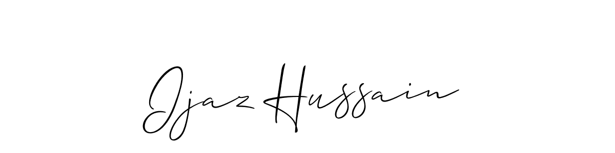 It looks lik you need a new signature style for name Ijaz Hussain. Design unique handwritten (Allison_Script) signature with our free signature maker in just a few clicks. Ijaz Hussain signature style 2 images and pictures png