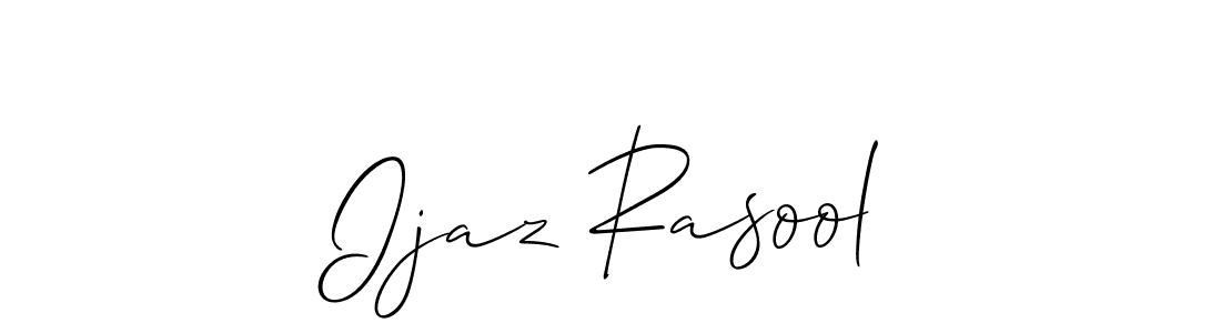 Make a short Ijaz Rasool signature style. Manage your documents anywhere anytime using Allison_Script. Create and add eSignatures, submit forms, share and send files easily. Ijaz Rasool signature style 2 images and pictures png